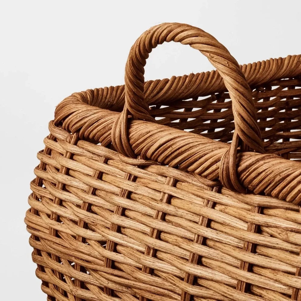 Medium Square Rattan Harvest Basket - Threshold™ designed with Studio McGee